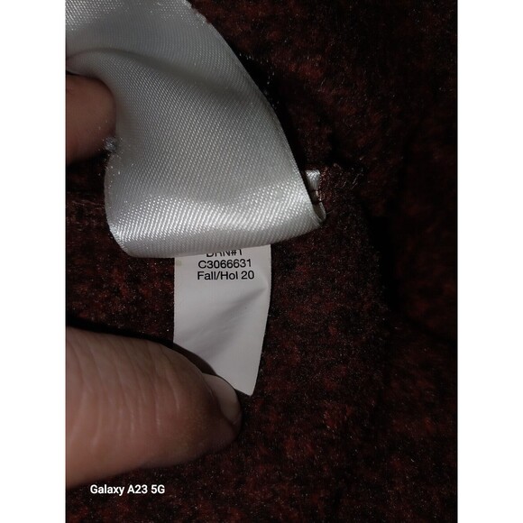 Eddie Bauer Radiator Fleece 1/4 Snap Sweater Sweatshirt Large Heather Orange - Picture 8 of 8